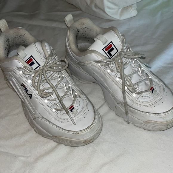 original white chunky filas - Picture 1 of 6